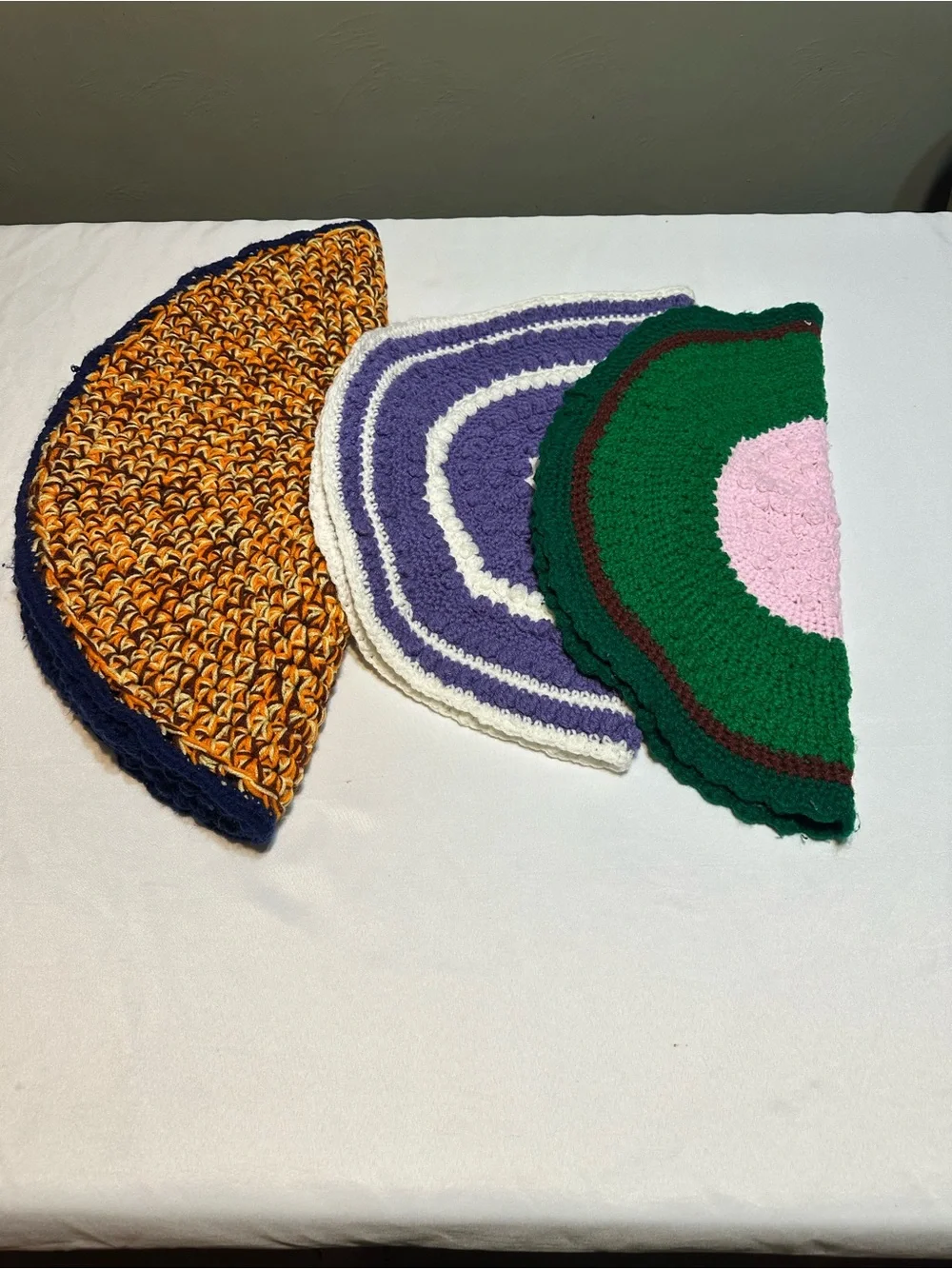 Handmade Crochet - Green, Purple, Pink, Orange